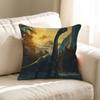 Ferocious Animal Dinosaur Personalized Picture Text Home Decorative Pillows Household Gifts 45x45cm