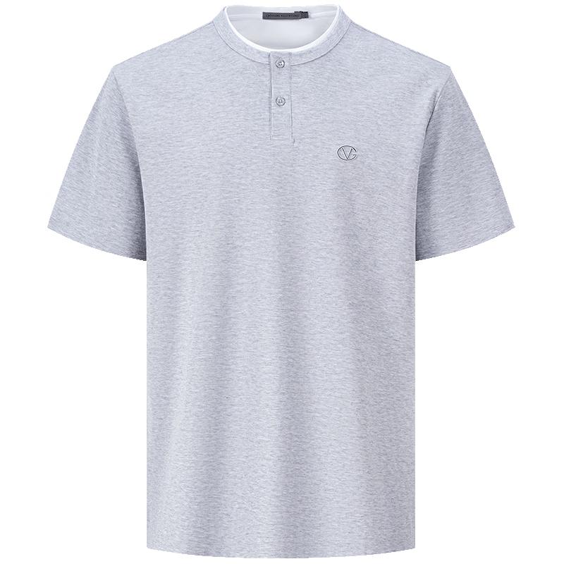 

GIOVANNI VALENTINO Men s Faux Two-Piece Round Neck T-Shirt S