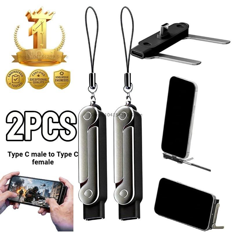 2‑in‑1 240W Super Fast Charging Cable Detachable Foldable Desktop Phone Stand Holder for Smartphone Tablet Laptop Travel Use