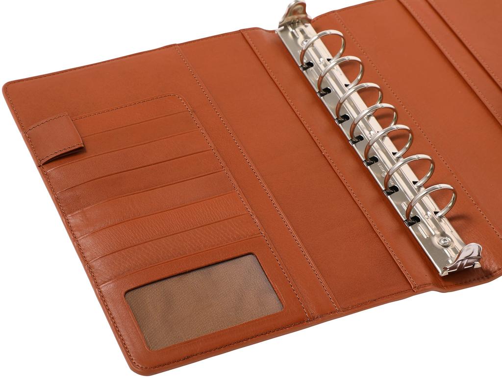 Franklin Planner Calm Soft Leather Binder 30mm Brown Classic Size 65623