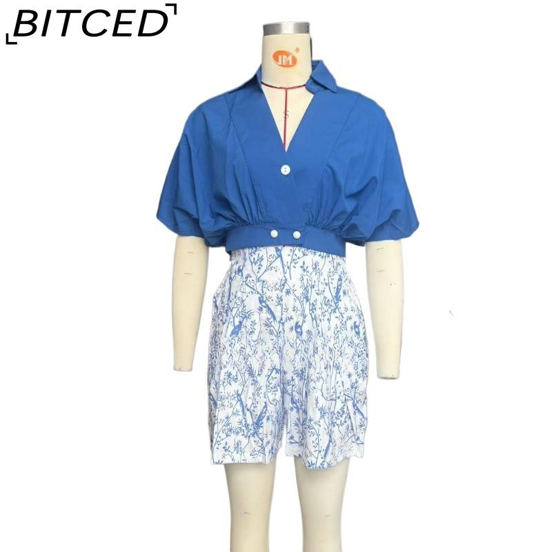 BITCED Женский модный комплект с футболкой с коротким рукавом и шортами