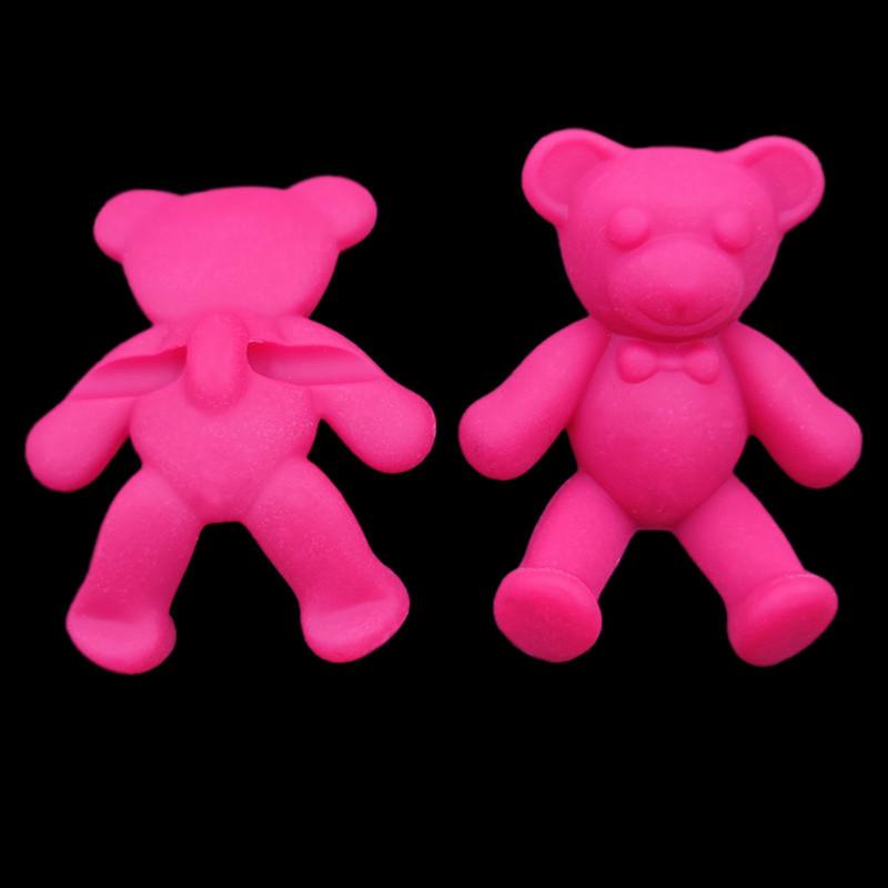 33x30mm 10 Stück Lose Perlen DIY Für Matte Bären Schmuckherstellung Halskette Armband Bonbonfarbe Anhänger