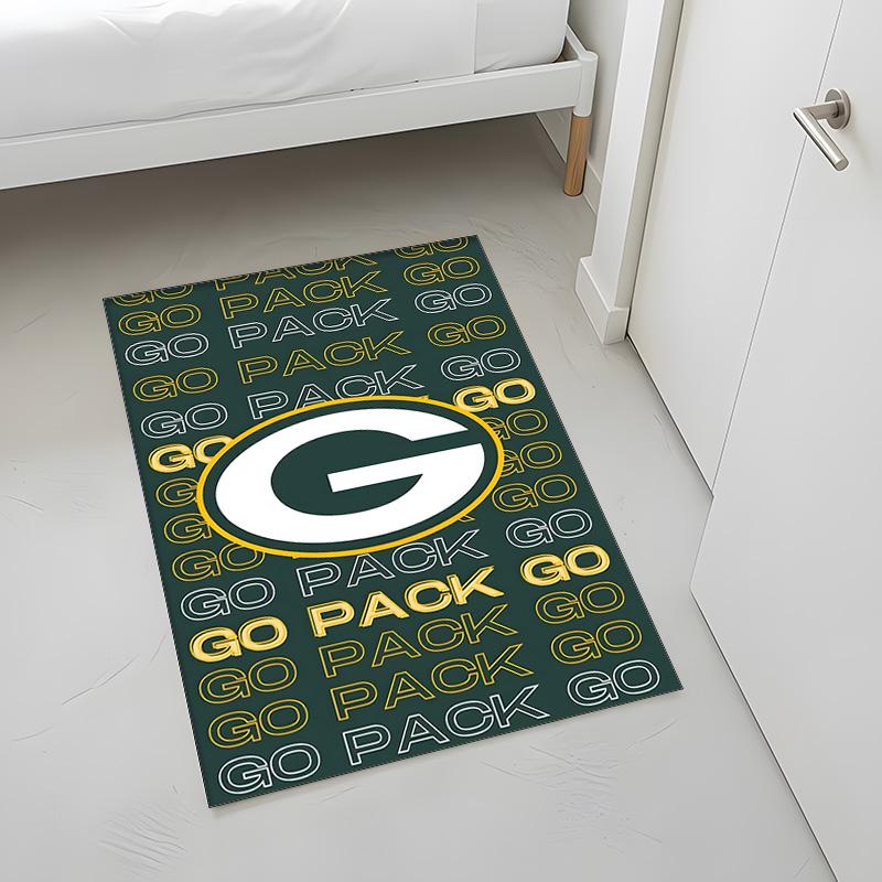 Green Bay Packers (14) Rug Suitable For Living Rooms Bedrooms Computer Rooms Dining Areas And Placement Under Tables And Chairs Also An Ideal Choice F