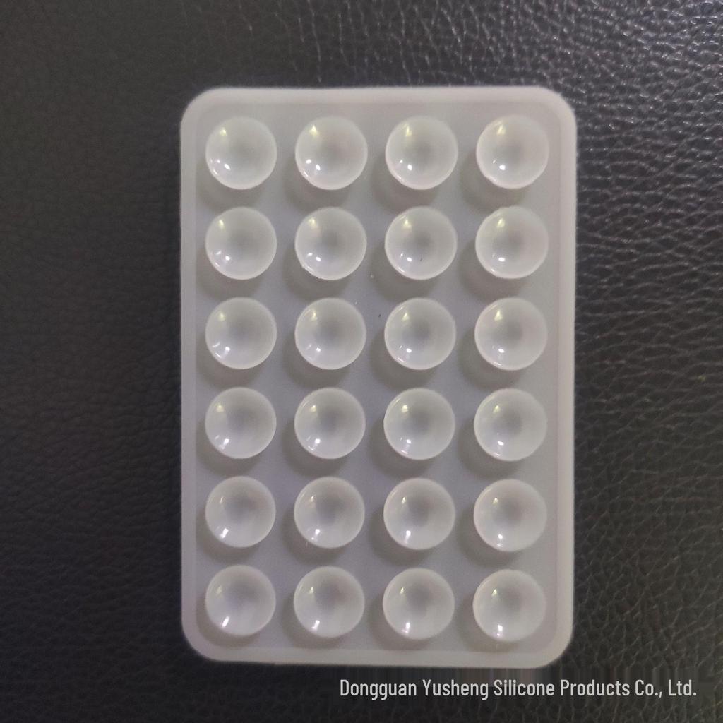 Square 24-Hole Thickened Silicone Phone Holder Suction Cup Sticker