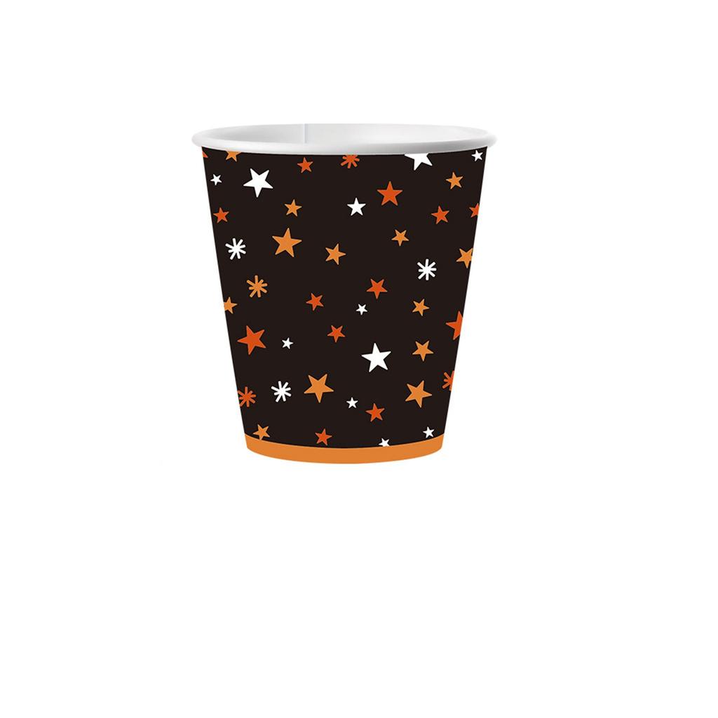 Halloween Pumpkin/ Ghost/ Party Disposables Printed Tissue Paper Plate Plastic Knife And Fork Party Set