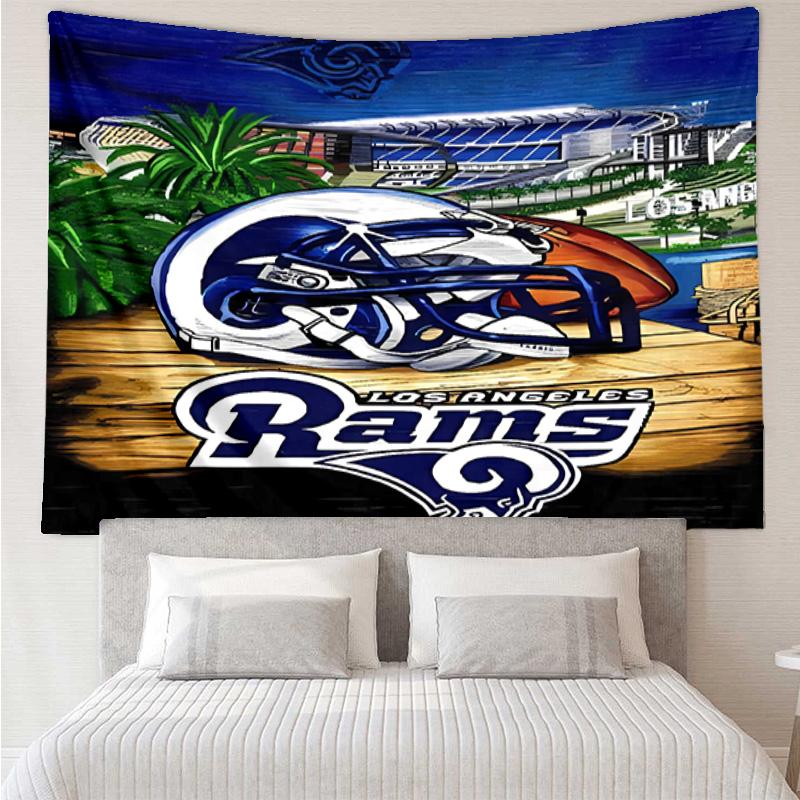 Los Angeles Rams logo Tapestry for Bedroom Aesthetic Classroom Tapestries Wall Hanging for Living Room Dorm Office,Ideal Creative Gift