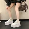 Cowhide Version Small Thick-soled Inner Height Increase Versatile Little White Shoes Women's Summer New Sports and Leisure Shoes