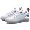 Li Ning CF Slip Resistant Abrasion Resistant Low top Skateboard Shoes Women's Red White AGCP232-2