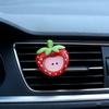 Car Air Fresheners Lovely Fruit Charms Car Diffuser Clip Decors Automotive Air Outlet Car Perfume Decoration