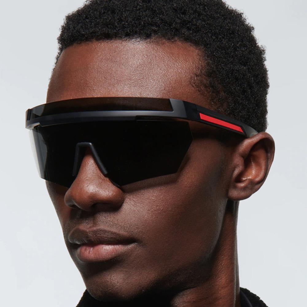 Oversized Wrap Around Sunglasses Goggle Women Men One Piece Shades Riding Cycling Sun Glasses Brand Designer Eyewear UV400 Oculo