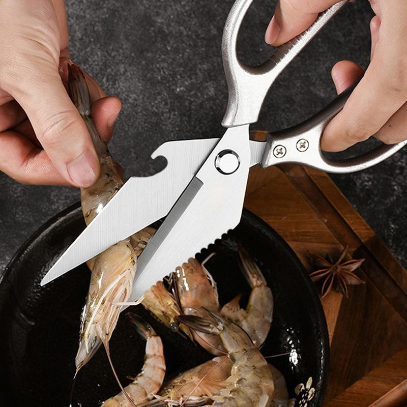 Kitchen Scissors Powerful Chicken Bone Scissors Stainless Steel Seafood Fish Scissors Cooking Tools