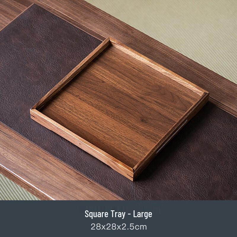 Chinese Style Walnut Wood Tea Tray