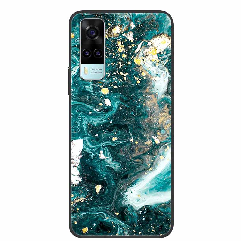 For Vivo Y31 Case Y53S Y11S Y12S V2026 Marble Soft TPU Silicone Protect Phone Cover For Vivo Y31 2021 Back Case Funda Y 31 Coque