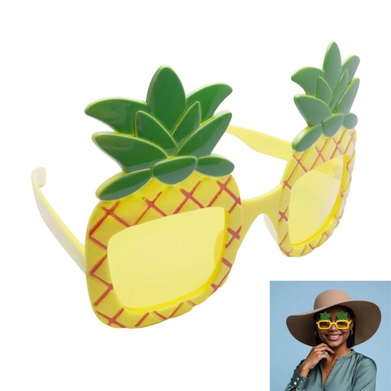 Delicate Pineapple Glasses With Soft Plastic Frame Comfort For Costume Parties Character Cosplay And Carnivals