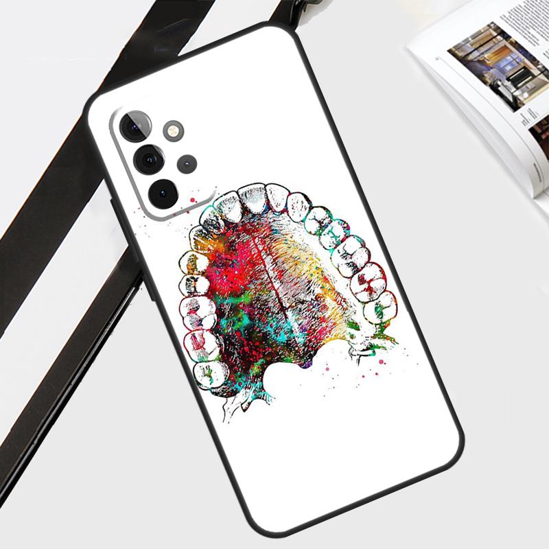 Zahnarzt Zahnmuster Hülle Für Samsung Galaxy A34 A54 A14 A52 A32 A12 A22 A72 A42 A13 A33 A53 A51 A71 Abdeckung