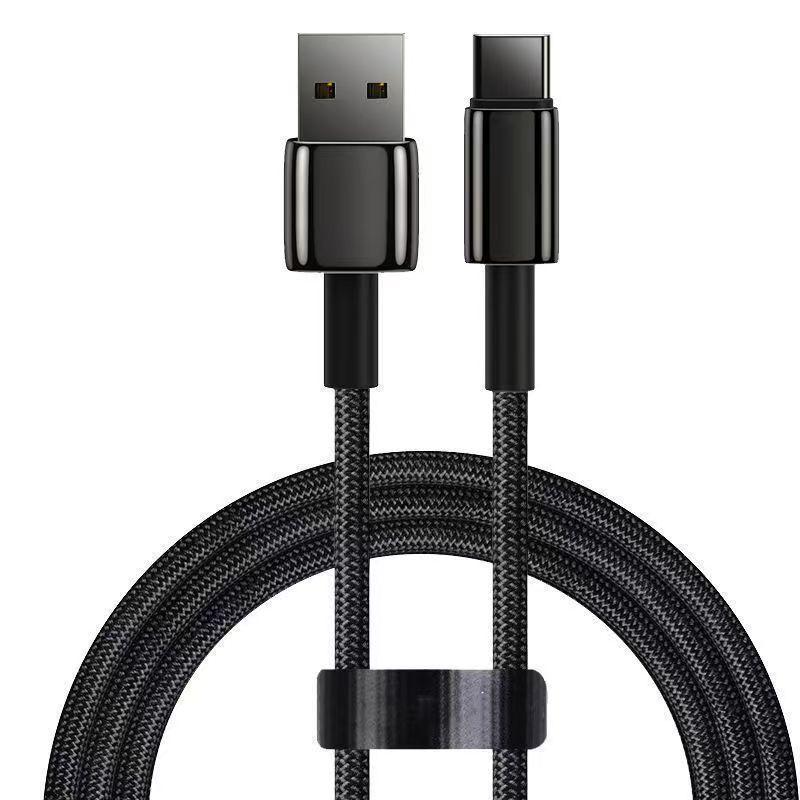 120W Super Fast Charging Type-C Braided Cable for Huawei Honor 10A