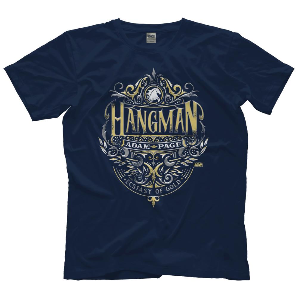 Hangman Adam Page  Ecstasy of Gold AEW Official TShirt Unisex T-Shirt S