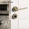 Modern Single-Sided Wooden Concealed Door Lock Zinc Alloy Door Handle With Integrated Deadbolt Lock Door Knob With Twist