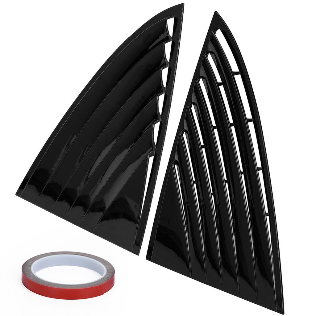 Car Rear Window Louver Spoiler Panel   Vent  Blinds Fit For  Model 3 2017-2021 ABS Accessories