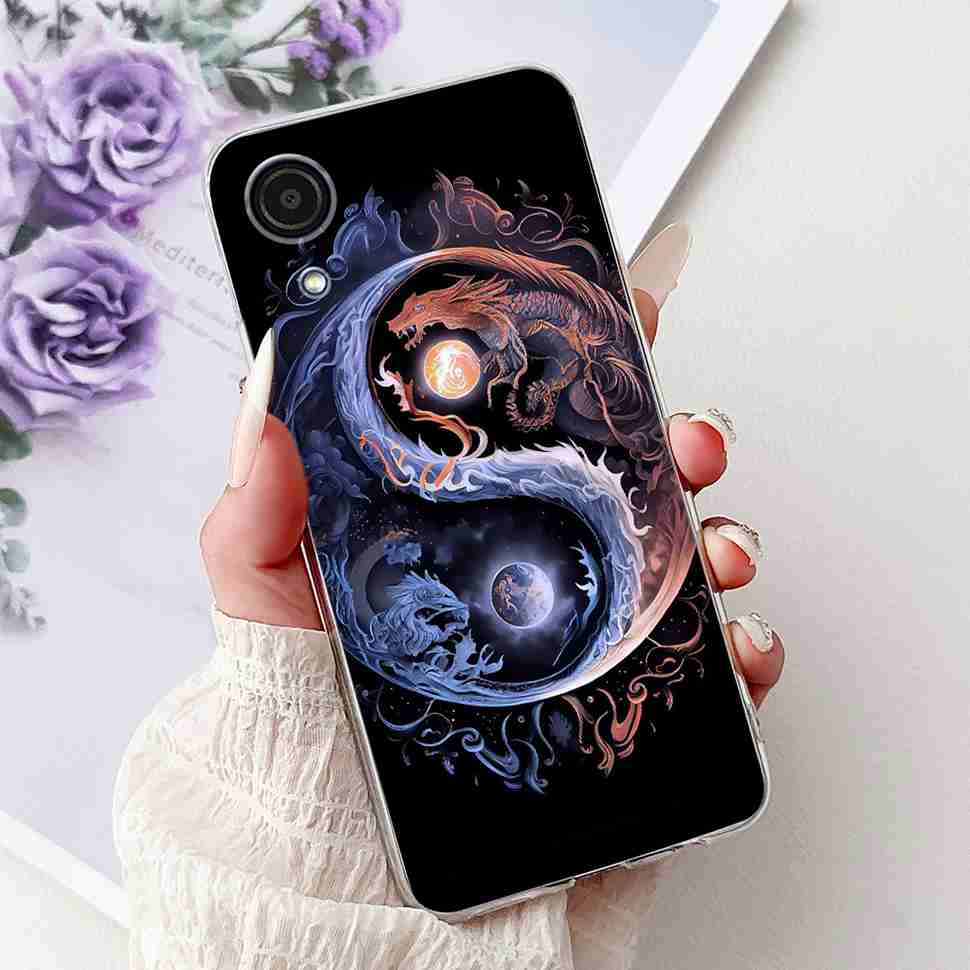 For Samsung Galaxy A03 Core 6.5" SM-A032F Soft Silicone TPU Cover For Samsung A03 Core 4G SM-A032M Fashion Flower Phone Cases