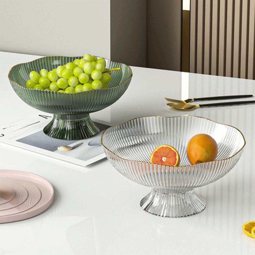 High Feet Living Room Fruit Basket Large Capacity Fruit Tray INS Snack Serving Bowl Coffee Table