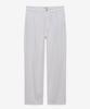 Mind Bridge [Couture] 9Oz Wide One-Pleat White Denim Pants