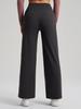 High-Waisted Drape Yoga Pants - Wide-Leg, Slimming, Straight-Leg Design for Fitness