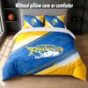 Leeds Rhinos Design Set Biancheria da Letto 1 Copripiumino + 2 Federe Morbido Traspirante Biancheria da Letto per la Casa