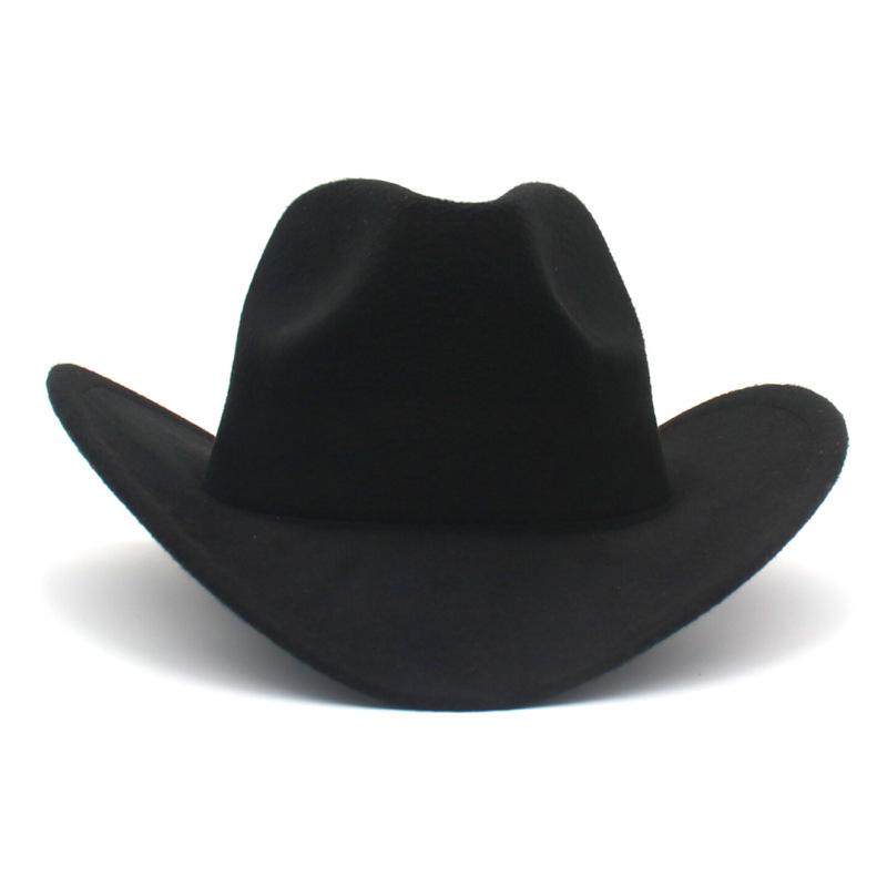 

Ковбойская шляпа в стиле вестерн, ретро-тренд, этническая, ветровая, шерстяная, джазовая шляпа с загнутыми полями, фетровая шляпа, тибетский цилиндр M（56-58cm）