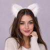 Flauschige Realistische Textur Kunstpelz Katzenohren Flexibles Tier-Haarband Anime Cosplay