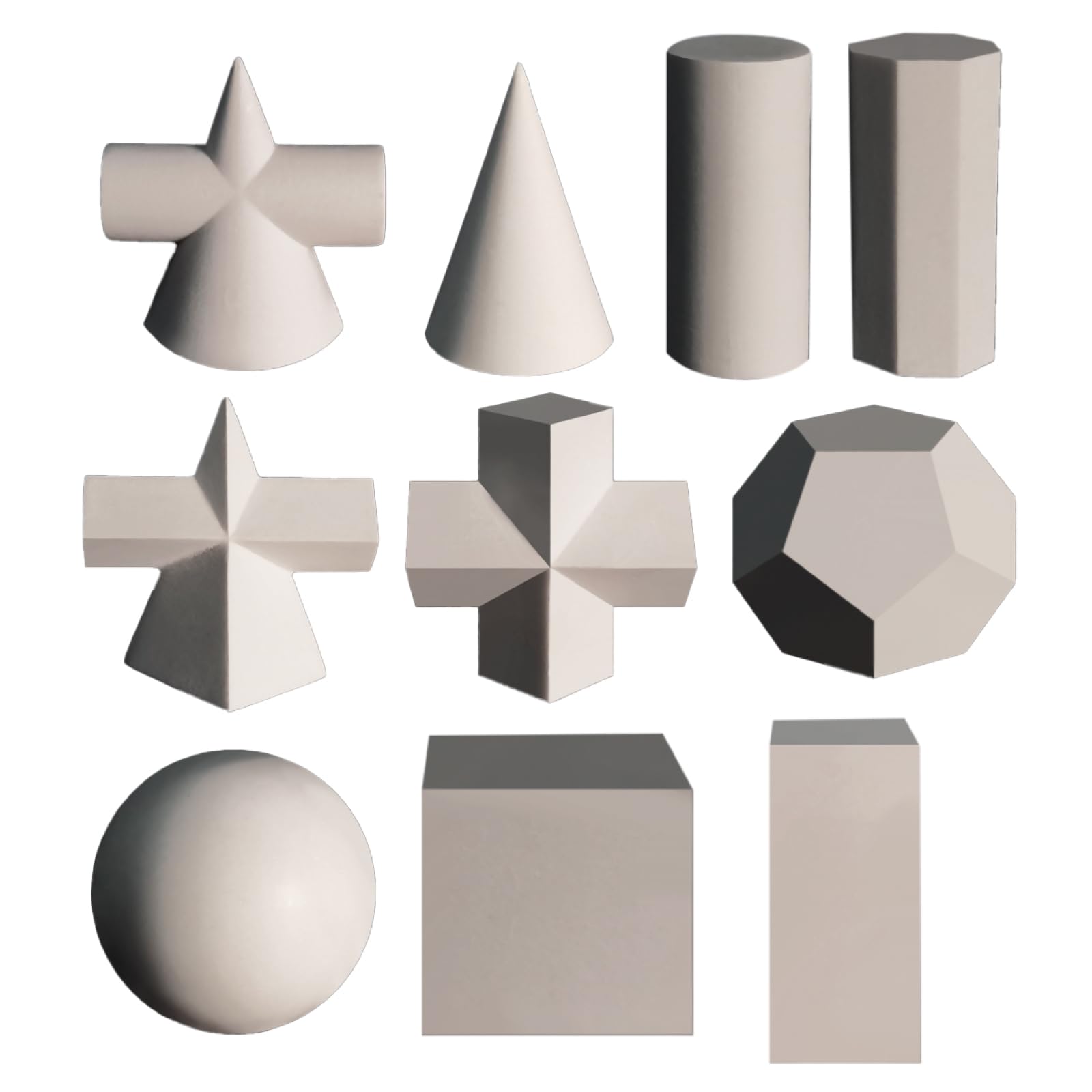 

nijimomo Drawing Motif Set of Geometric Block Sketch of 10, Model, Object, Model, (Set 10)