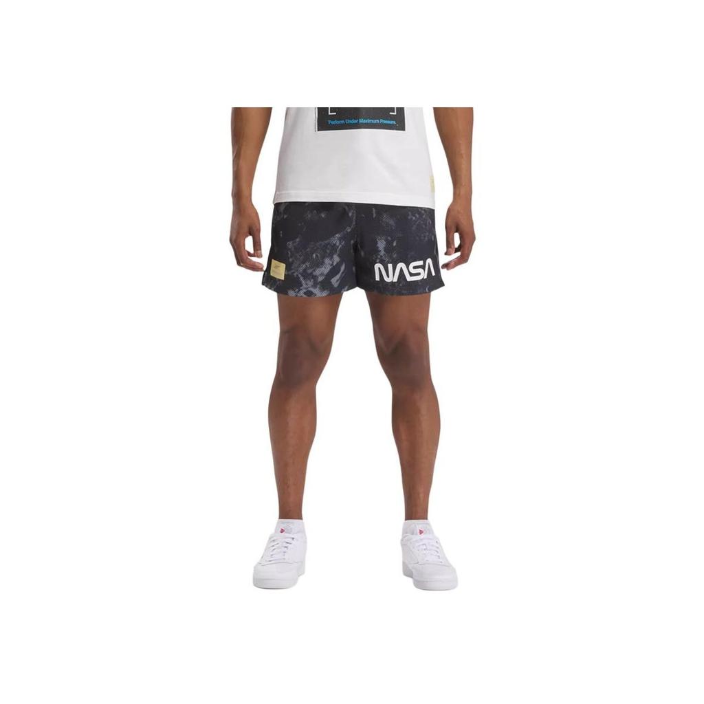 Reebok X NASA AOP Short Comfortable Casual Shorts Unisex shorts Gray 100207591