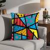 Romero B-Britto Art Pillow Case 3D Print Polyester Fiber 40*40cm Home Sofa Throw Decoration Festival Gift