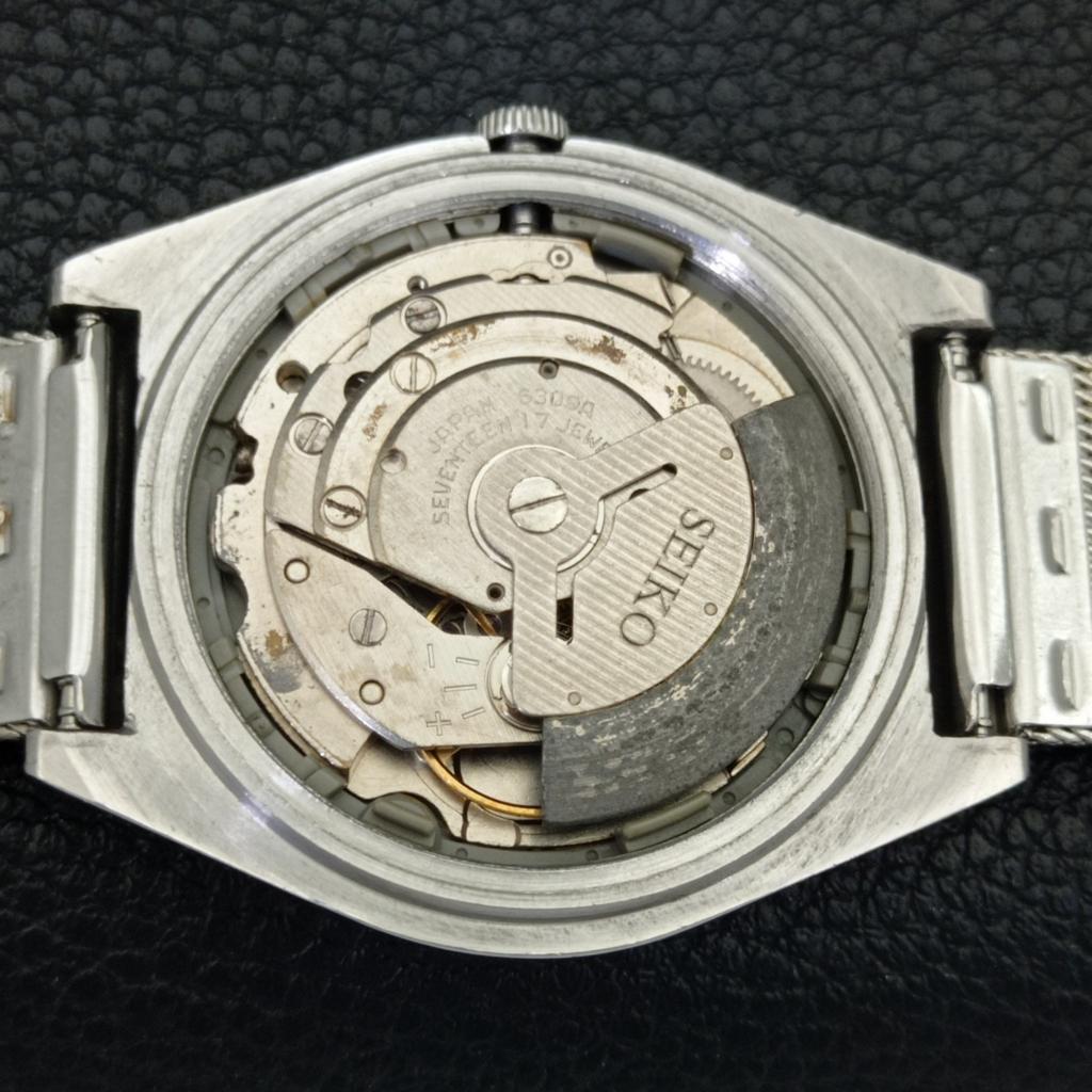 Seiko 5 AUTOMATIC VINTAGE 6309A JAPAN MENS ARABIC BLACK DIAL WATCH A702669-1 R209-a702669