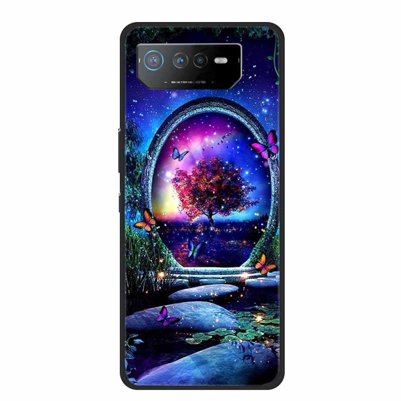 Phone Case For Asus ROG Phone 6D Ultimate Back Cover Case Black TPU Silicone Soft Coque For Asus ROG Phone 6 Pro Case Phone6 Pro