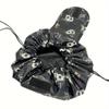 Five-Color Fashionable Drawstring Makeup Bag Storage Bag, Portable Travel Storage Makeup Bag One-Piece Set