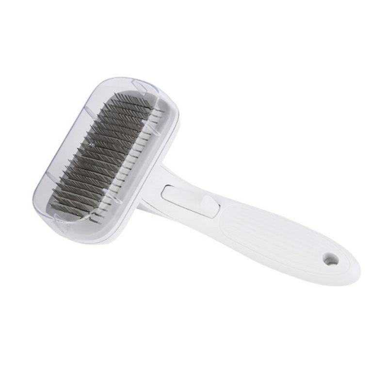 Comb Comb Small Short Hand Hair Brush For Cats Hair Care Tool Automatic Hair Care Délover Domic Cat Comb Pet Products | Comb Dog (White)