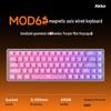 AKKOMOD68 Dichtung Aluminium Kabelgebunden 8K Magnetschalter Gaming-Tastatur