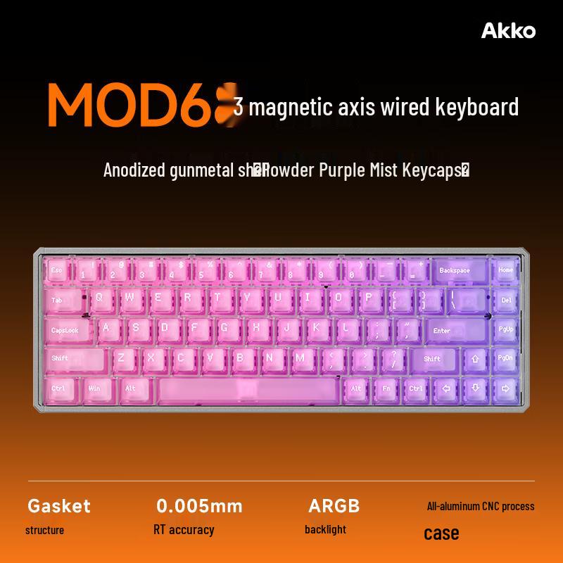 AKKOMOD68 Dichtung Aluminium Kabelgebunden 8K Magnetschalter Gaming-Tastatur
