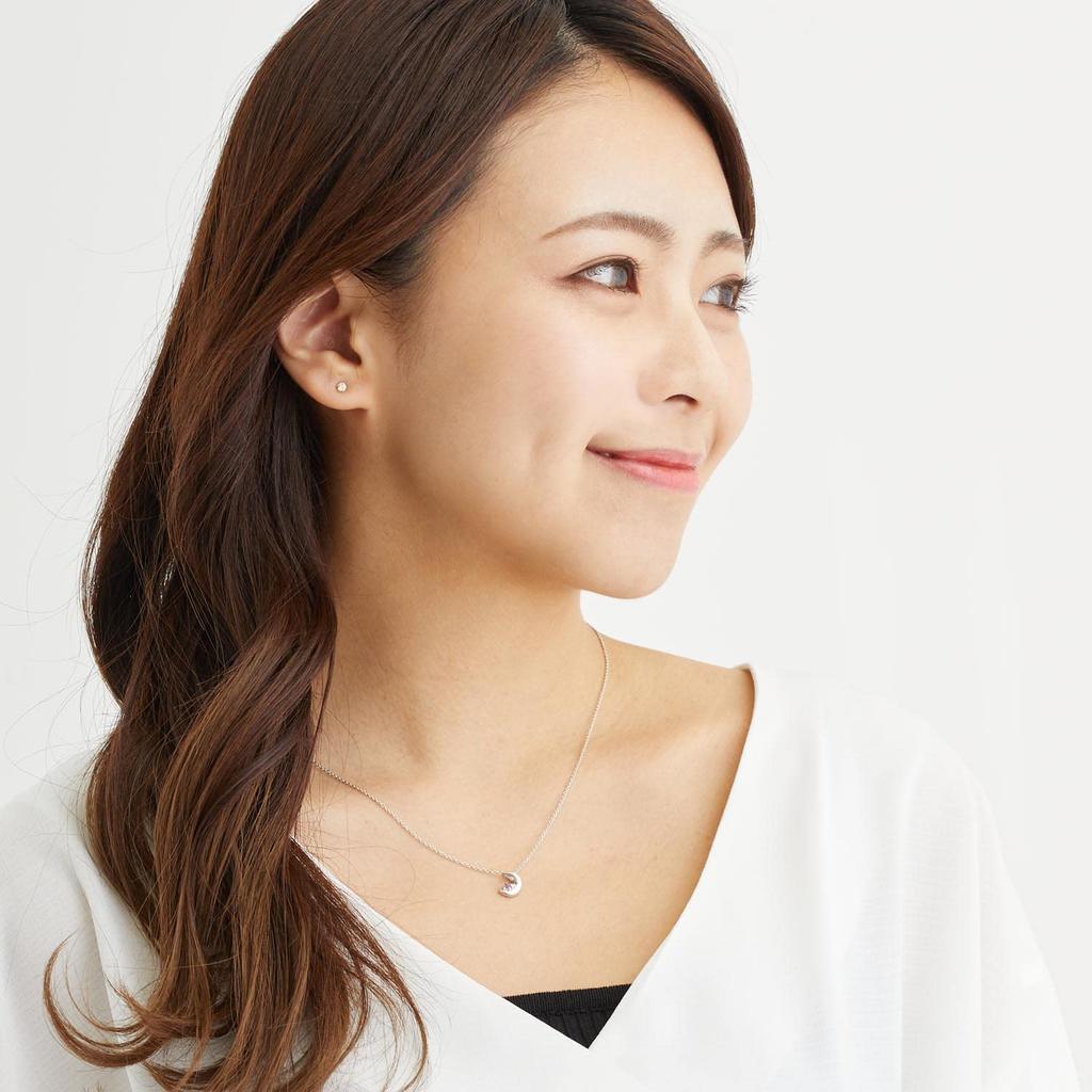 Sears July Natural Crescent Teddy Bear Plush Women's Necklace, Birthstone, Ruby, Diamond, Moon, Silver, Pink, Toy, e-1625-tdt-01-p07