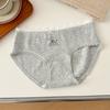 Ladies Summer New Sweet and Lovely 10A Antibacterial Cotton Extended Mid Waist Breathable Triangle Briefs