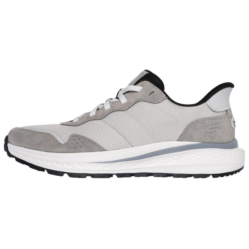 Skechers Slip-Ins Relaxed Fit Slade Ultra-Mercer Comfortable Versatile Low-Top Casual Shoes Men sneaker Gray 211069-GRY 42