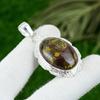 Mothers Day Deal 925 Sterling Silver Oval Natural Fruit Jasper Daughter Pendant