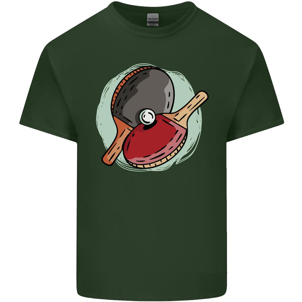 Table Tennis Paddles Ping Pong Unisexs Light Cotton TShirt