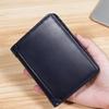 RFID Wallet Blocking Card Holder Travel Coin Purse Multi-functional Short Credit Cards Organizer  Brown