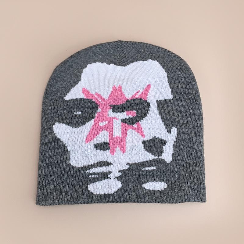 Niche Double Face Color Matching Knitted Hat Men And Women Warm Personality Hip Hop Street Pullover Hat