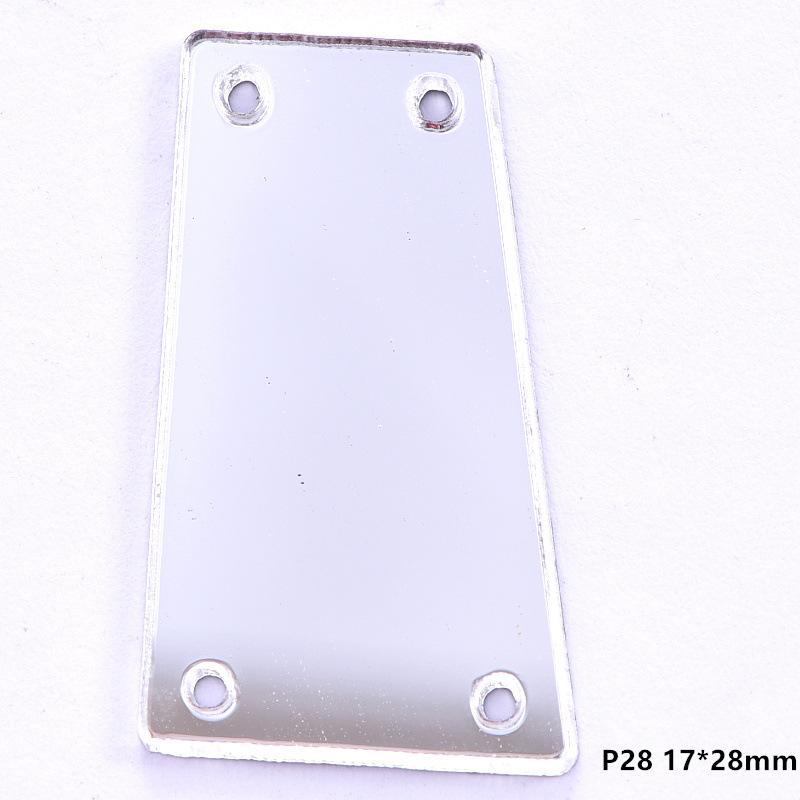 Acrylic Hand Seam Drill, Flat Bottom Special-Shaped Mirror Diy Clothing Decoration Jewelry Mirror Accessories Seam Drill