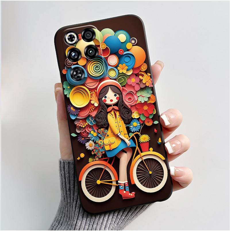 Für ZTE Nubia Red Magic 11 Pro Hülle Niedliches Liebeshase Lustig Schwarz Matt Weiche Silikonhülle Für RedMagic 11 Pro + Plus Handyhülle