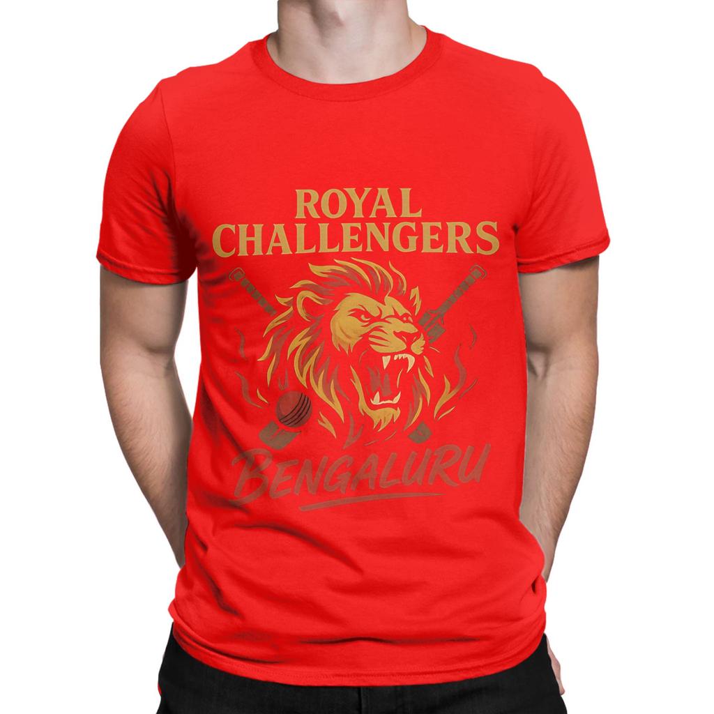 Rcb Flame Royal Challengers Bengaluru Cricket Art Funny Graphic 100 Cotton Tshirt Rcb Tops Tees For Unisex