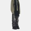 We11done Ss25 Punk Style Pleated Zipper Fly Mid Rise Straight Leg Jeans Men jeans Black WD-DP0-25-319-M-BK